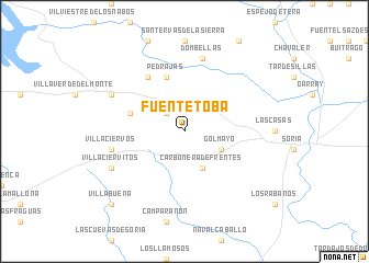 map of Fuentetoba