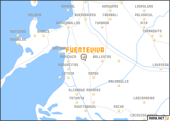 map of Fuenteviva