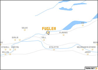 map of Fuglem