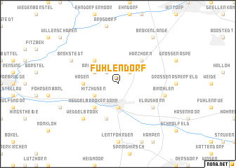 map of Fuhlendorf