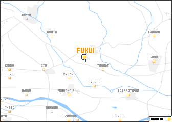 map of Fukui