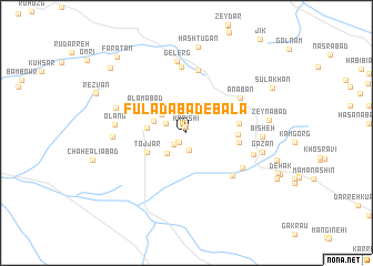 map of Fūlādābād-e Bālā
