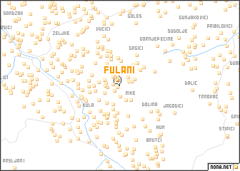 map of Fulani