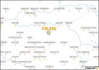 map of Fülesd