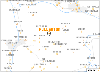 map of Fullerton