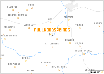 map of Fullwood Springs