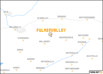 map of Fulmer Valley