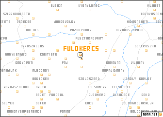 map of Fulókércs
