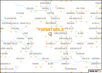 map of Fundăturile
