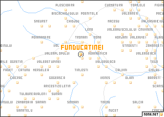 map of Fundu Cătinei