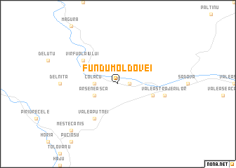 map of Fundu Moldovei