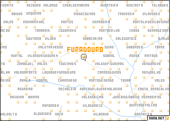 map of Furadouro