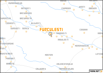 map of Furculeşti