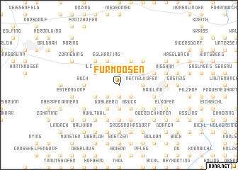 map of Fürmoosen
