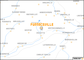 map of Furnaceville