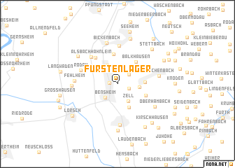 map of Fürstenlager