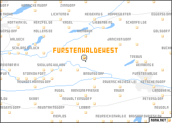 map of Fürstenwalde-West