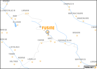 map of Fusine