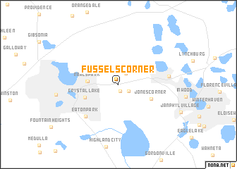 map of Fussels Corner