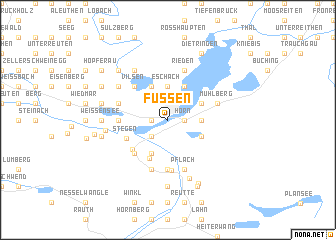 map of Füssen