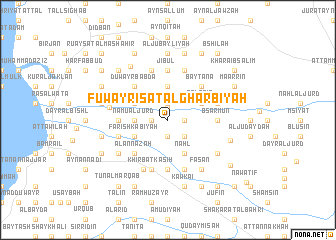 map of Fuwayrisāt al Gharbīyah