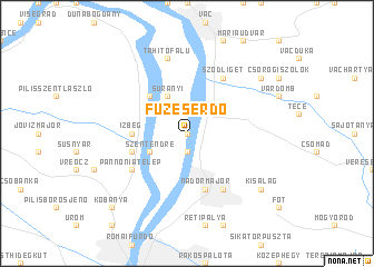 map of Füzeserdő