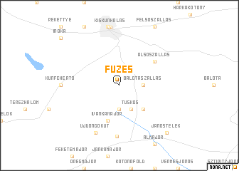 map of Füzes