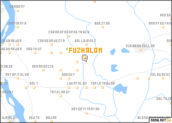 map of Fůzhalom