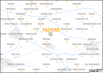 map of Fůzszeg
