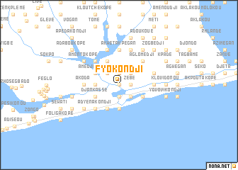 map of Fyo Kondji