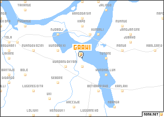 map of Gaawi