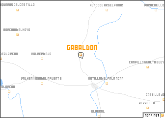 map of Gabaldón