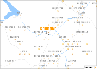 map of Gabarda