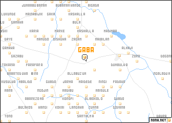 map of Gaba