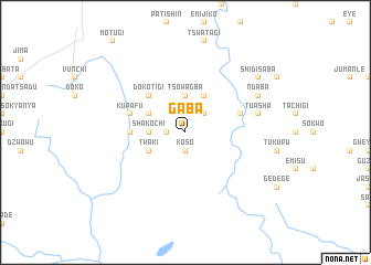 map of Gaba
