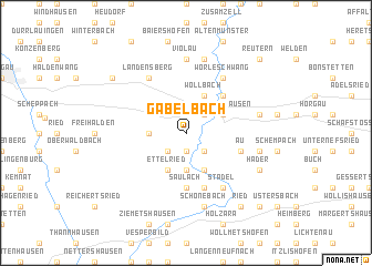 map of Gabelbach