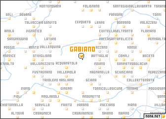 map of Gabiano