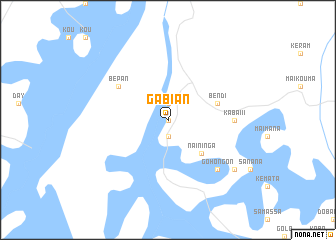 map of Gabian
