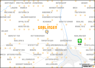 map of Gablingen