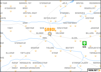 map of Gabøl