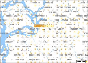map of Gābrākāndi