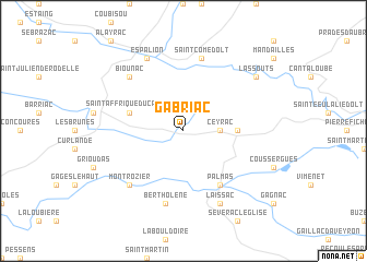 map of Gabriac