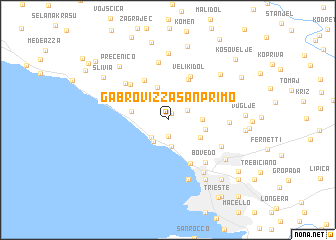 map of Gabrovizza San Primo