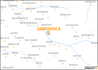 map of Gabrovnica