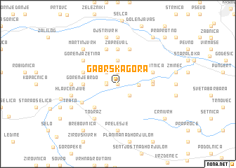 map of Gabrška Gora