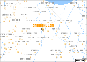 map of Gabus-kulon