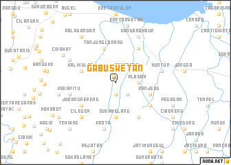 map of Gabus-wetan