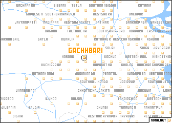 map of Gāchhbāri