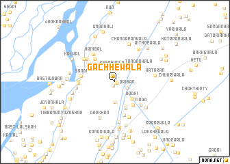 map of Gachhewāla