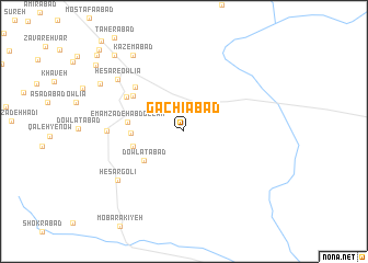map of Gachīābād
